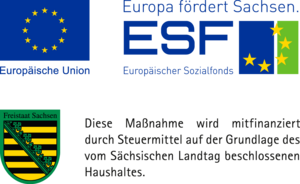 Logo EU, ESF, Sachsen